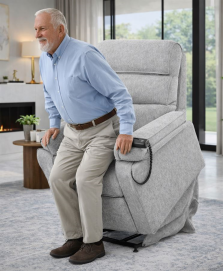 כורסת קימה חשמלית COMFY EASY LIFT צבע אפור בהיר במכירה מוקדמת 14 ימי עסקים newdeal