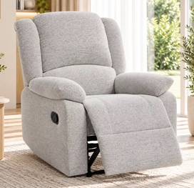 כורסת טלוויזיה ריקליינר דגם COMFORT צבע בז' מתצוגה ועודפים newdeal
