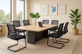 סט 10 כסאות למוקד/חדר ישיבות דגם STANFORD מתצוגה ועודפים newdeal