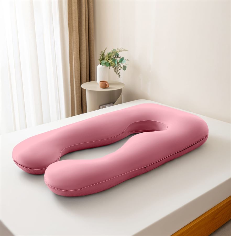 כרית הריון ויסקו מפנקת מבית B.k.import צבע ורוד