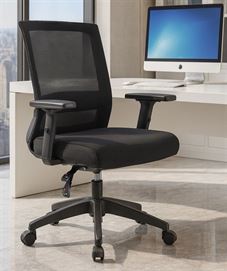 כסא מנהלים רחב עם ידיות מתכווננות דגם XP-19 מתצוגה ועודפים newdeal