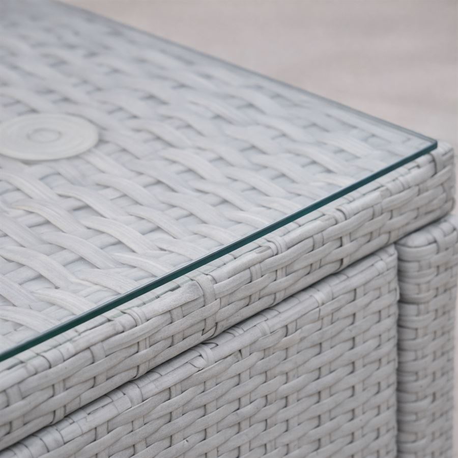 מערכת ישיבה פינתית לחצר דגם PHLIADELPHIA צבע אפור במכירה מוקדמת 21 ימי עסקים