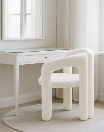 כסא בד מעוצב דגם Milano צבע שמנת במכירה מוקדמת 21 ימי עסקים newdeal