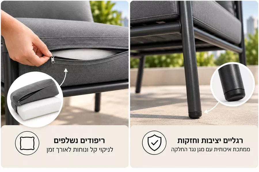 מערכת ישיבה לחצר כולל שולחן תואם דגם Granada במכירה מוקדמת 21 ימי עסקים