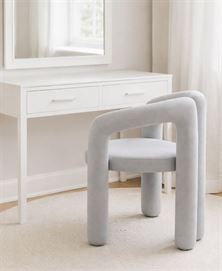 כסא בד מעוצב דגם Milano צבע אפור מתצוגה ועודפים newdeal