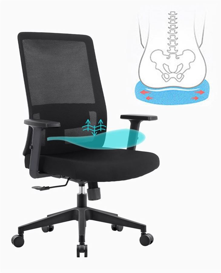 כסא מנהלים עם ידיות מתכווננות דגם XP-6 מתצוגה ועודפים