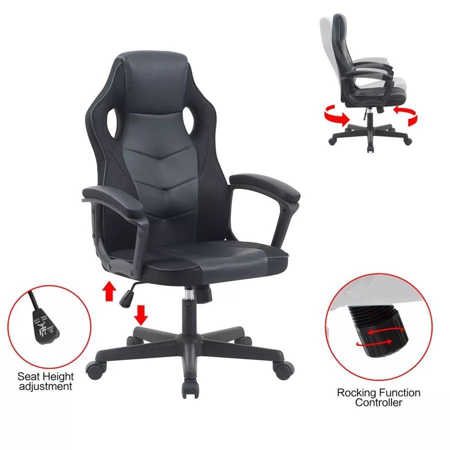 כסא גיימינג דגם Gamer צבע שחור מתצוגה ועודפים