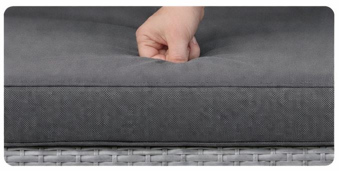 מערכת ישיבה פינתית לחצר דגם PHLIADELPHIA צבע אפור במכירה מוקדמת 21 ימי עסקים