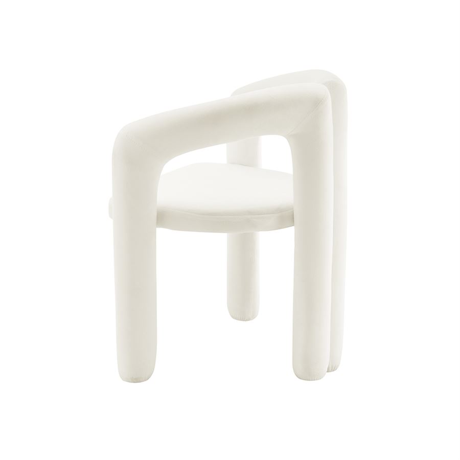 כסא בד מעוצב דגם Milano צבע שמנת במכירה מוקדמת 21 ימי עסקים