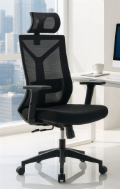 כסא מנהלים עם ידיות מתכווננות ומשענת ראש דגם XP-7 מתצוגה ועודפים newdeal