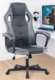 כסא גיימינג דגם Gamer צבע שחור אפור מתצוגה ועודפים newdeal