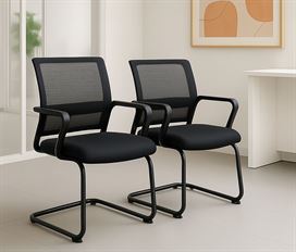 סט 2 כסאות המתנה/חדר ישיבות דגם STANFORD מתצוגה ועודפים newdeal