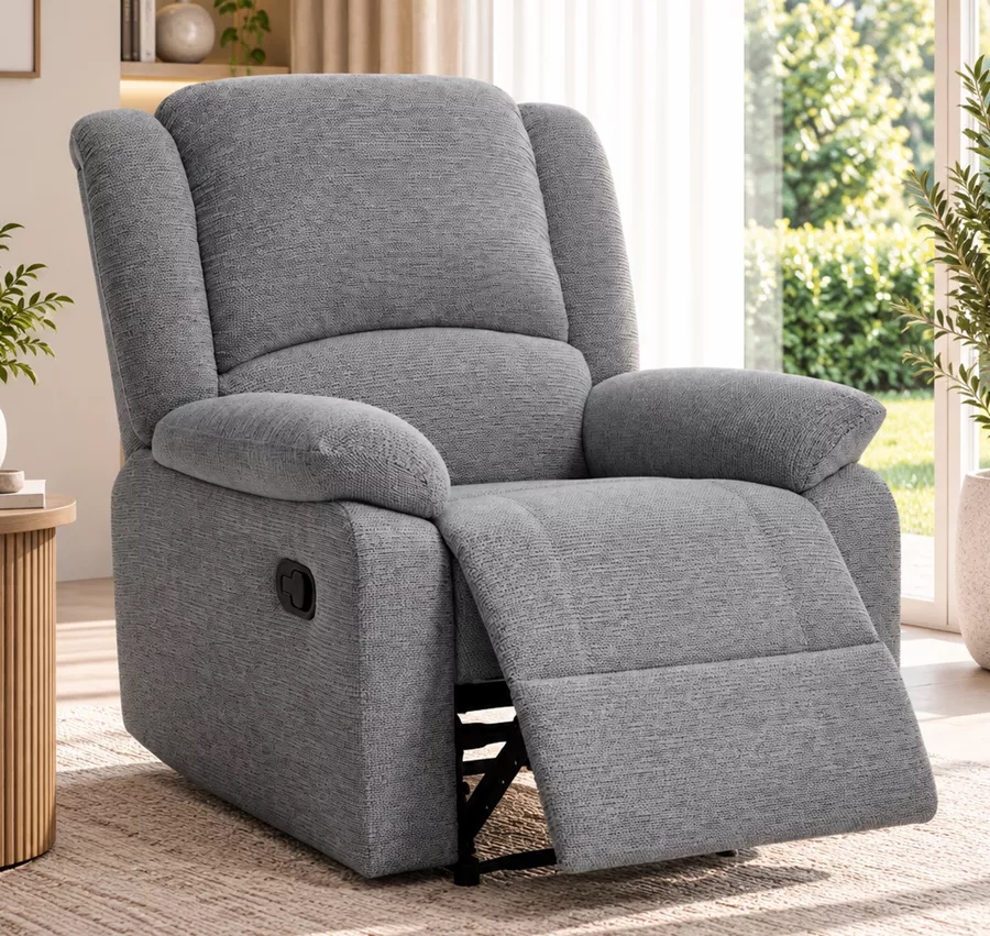 כורסת טלוויזיה ריקליינר דגם COMFORT צבע אפור כהה ***במכירה מוקדמת 30 ימי עסקים