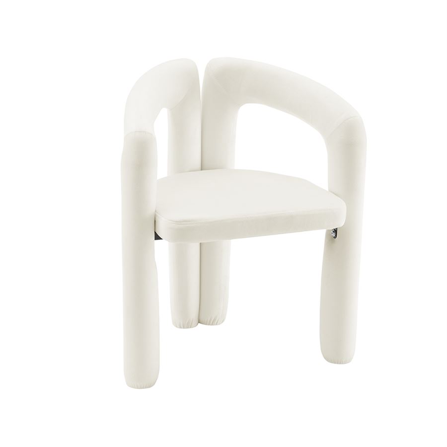 כסא בד מעוצב דגם Milano צבע שמנת במכירה מוקדמת 21 ימי עסקים