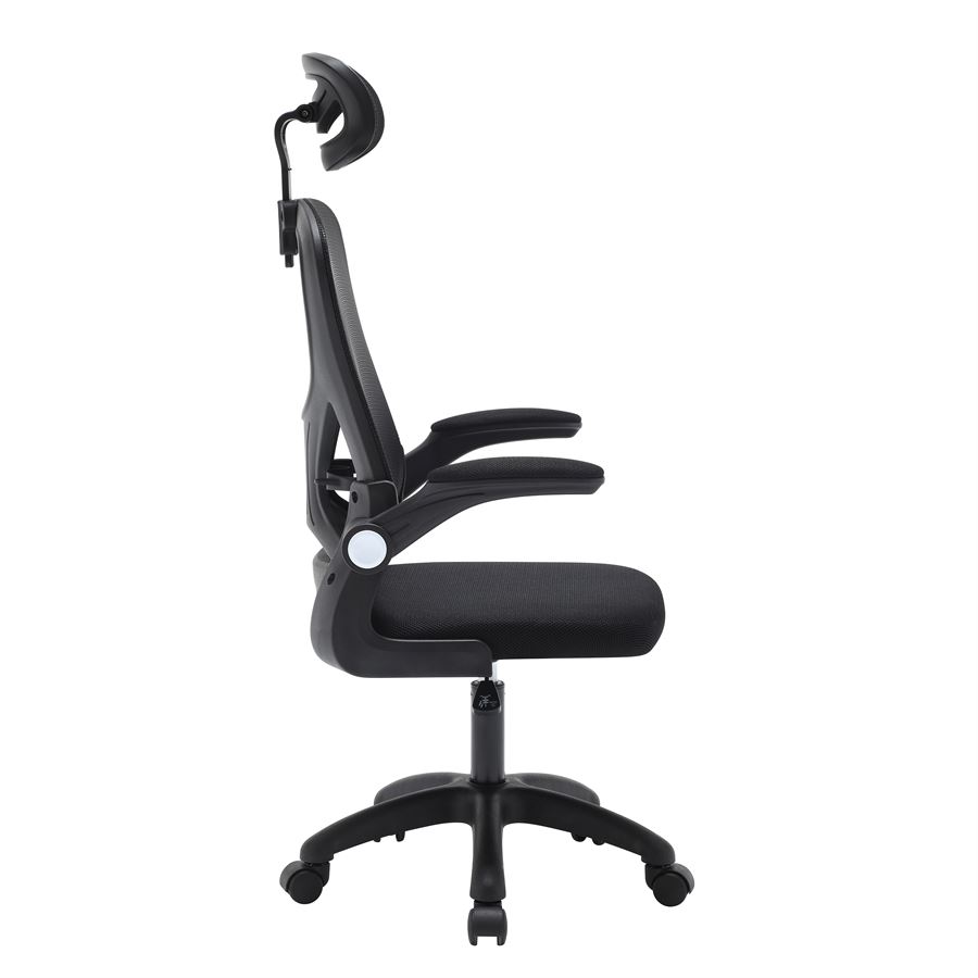 כיסא מנהלים יוקרתי דגם HI-TECH עם ידיות מתכווננות ומשענת ראש מתצוגה ועודפים