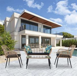 סט ריהוט גן 2+1+1 + שולחן תואם דגם VERONA newdeal