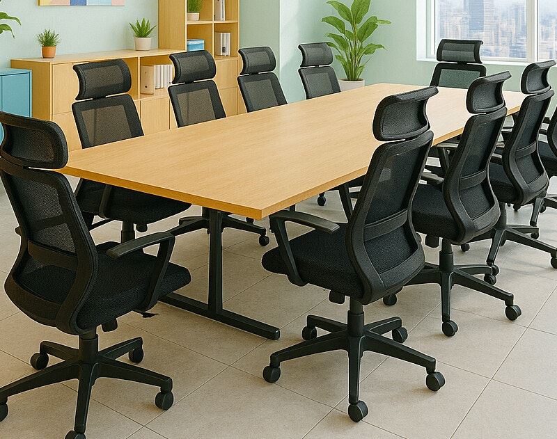 כסא מנהלים רחב עם ידיות מתכווננות ומשענת ראש דגם XP-17 מתצוגה ועודפים