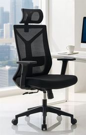 כסא מנהלים עם ידיות מתכווננות ומשענת ראש דגם XP-7 מתצוגה ועודפים newdeal