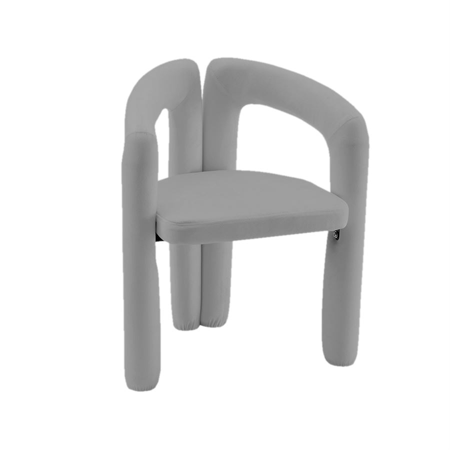 כסא בד מעוצב דגם Milano צבע אפור מתצוגה ועודפים