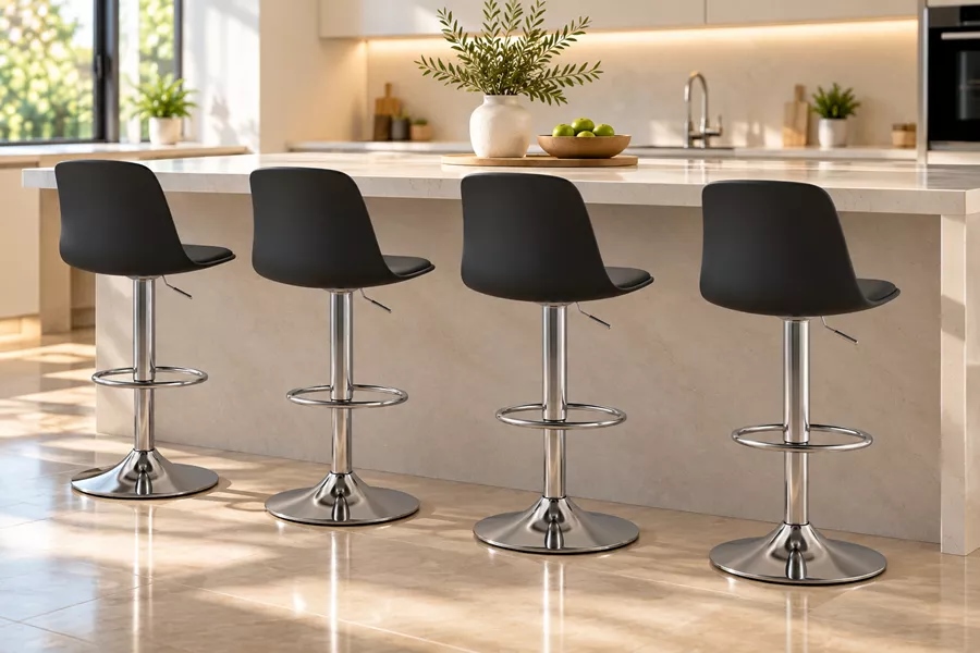 זוג כסאות בר ELEGANT צבע שחור ***במכירה מוקדמת 30 ימי עסקים