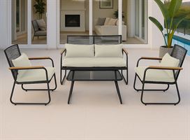 מערכת ישיבה אלגנטית ארבעה חלקים דגם Valencia לחברי Boom buy newdeal