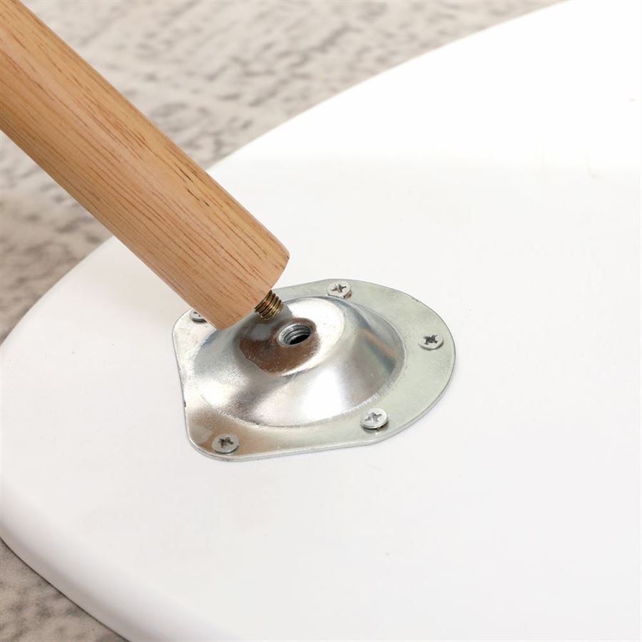 זוג שולחנות קפה דגם COFFEE צבע לבן בשילוב עץ מתצוגה ועודפים