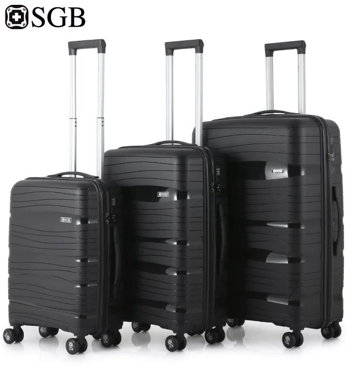 סט 3 מזוודות קשיחות + 5 תיקי אריזה וארגון במתנה