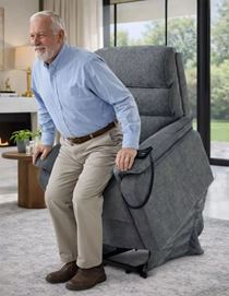 כורסת קימה חשמלית COMFY EASY LIFT צבע אפור כהה ***במכירה מוקדמת 30 ימי עסקים newdeal