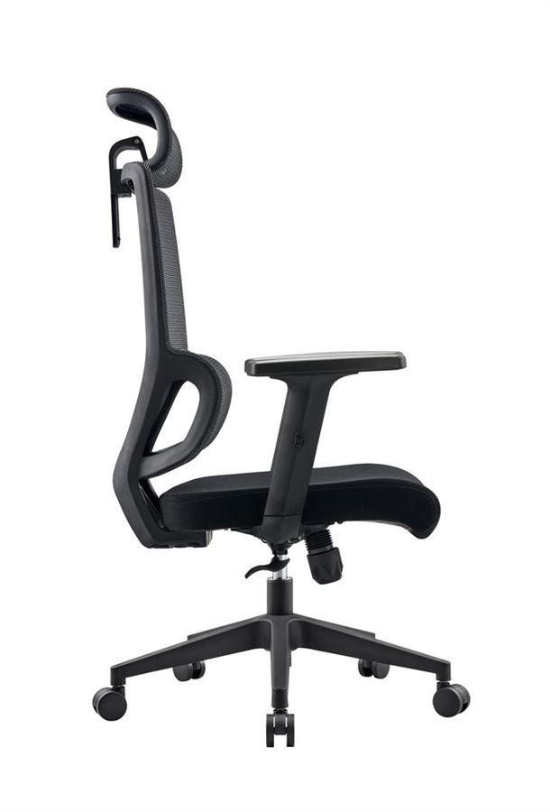 כסא מנהלים גבוה עם כרית תמיכה וידיות מתכווננות דגם XP-8 מתצוגה ועודפים