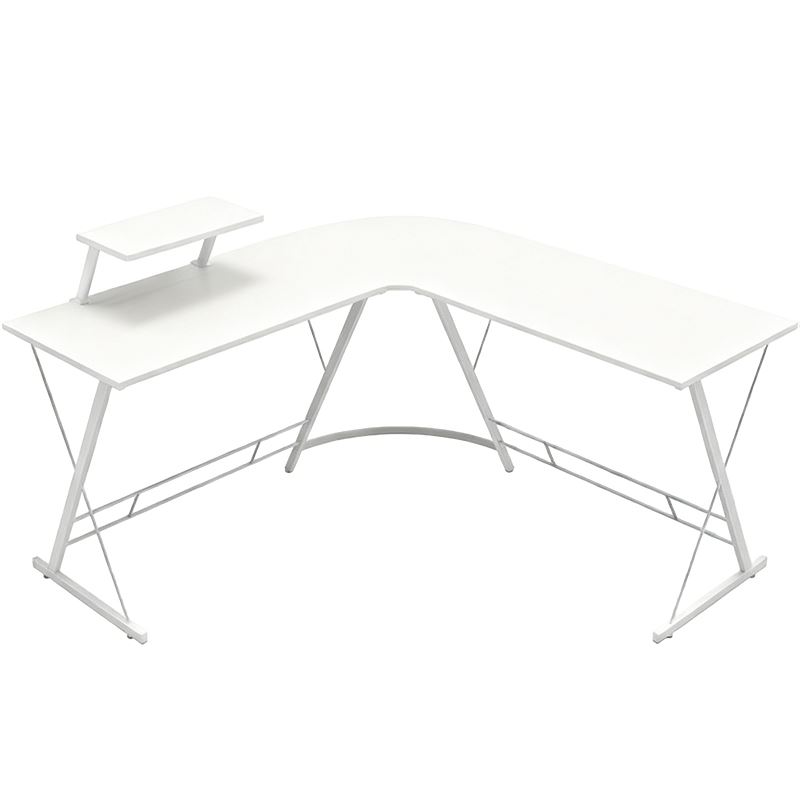 עמדת מחשב פינתית רחבה דגם DYNAMIC צבע לבן מתצוגה ועודפים