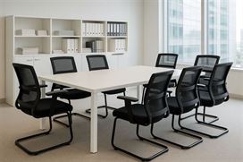 סט 10 כסאות למוקד/חדרי ישיבות עם ידיות מתכווננות דגם XP-18 מתצוגה ועודפים newdeal